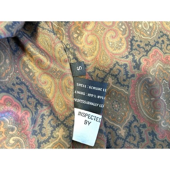 Winlit tan/brown vintage genuine leather jacket Blazer Vintage 80s/90s - Picture 12 of 16